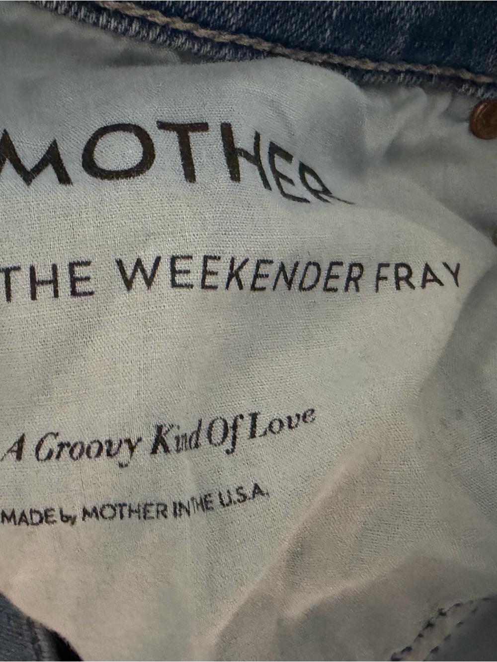 MOTHER The Weekender Fray in a Groovy Kind of Love 25 - Picture 10 of 11